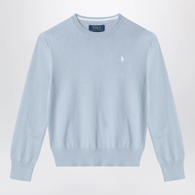 Polo Ralph Lauren Light blue cotton crew-neck sweater