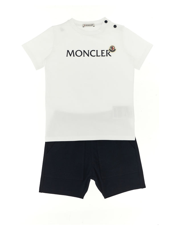 Moncler Enfant T-shirt + Logo Bermuda Suits