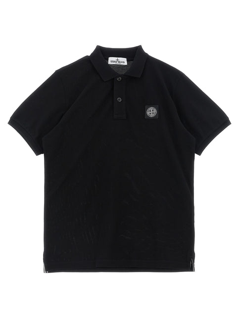 Stone Island Junior Compass Logo Polo Shirt